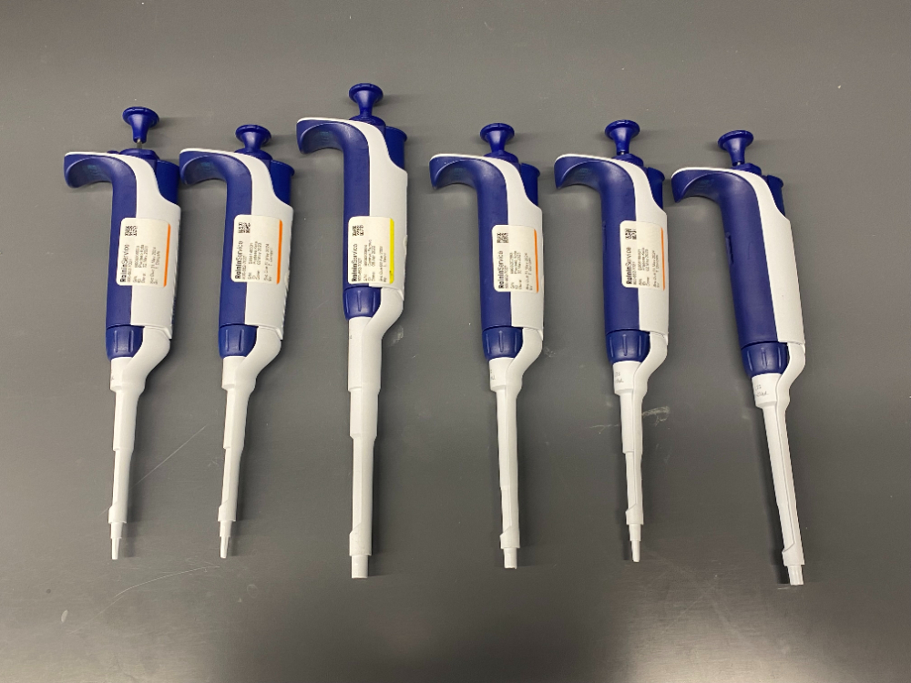 Rainin PipetLite XLS Single Channel Pipettes Quantity 6 Surplus